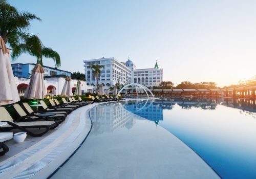 Type entertainment complex. The popular resort with pools and water parks in Turkey with more than 5 million visitors a year. Amara Dolce Vita Luxury Hotel. Resort. Tekirova-Kemer